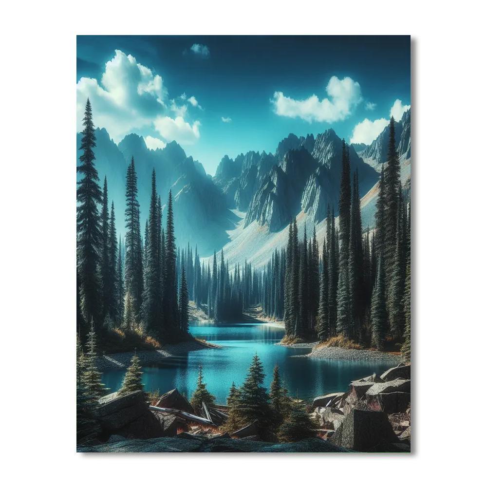 Northern Wilderness Majesty Numbered Painting Kits
