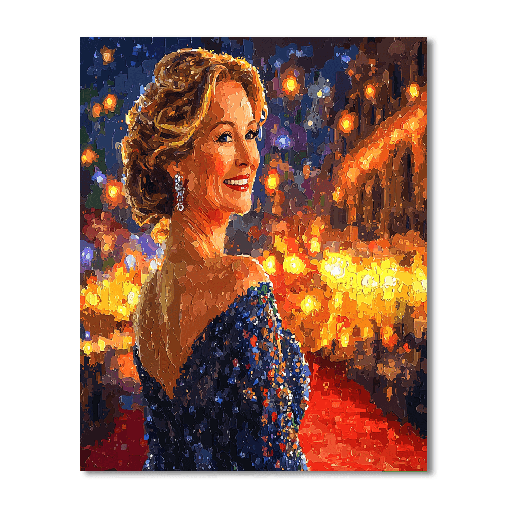 Meryl Streep: The Timeless Artistry Of An Acting Legend DIY Paint By Numbers