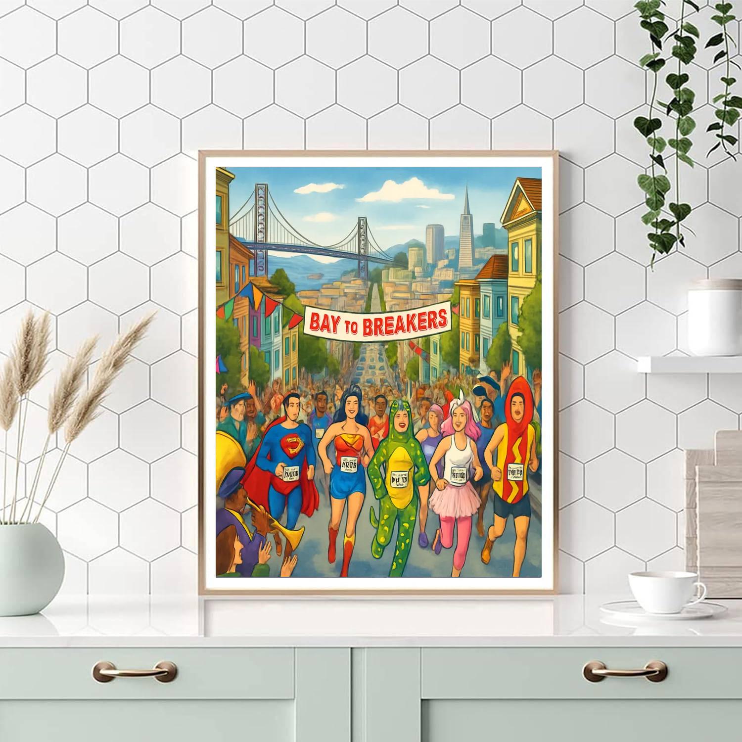 Bay To Breakers - San Francisco, United States Numbered Painting Kits