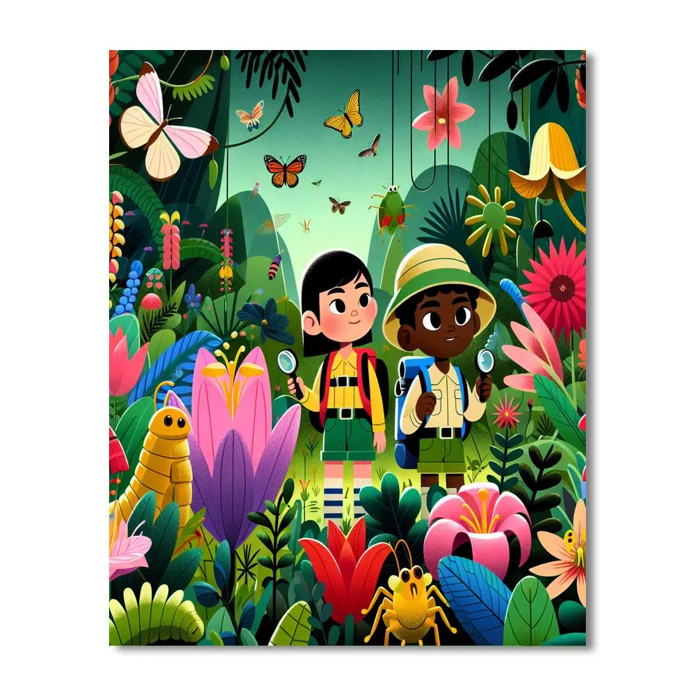Adventure Of The Tiny Explorers Painting By Numbers Kit