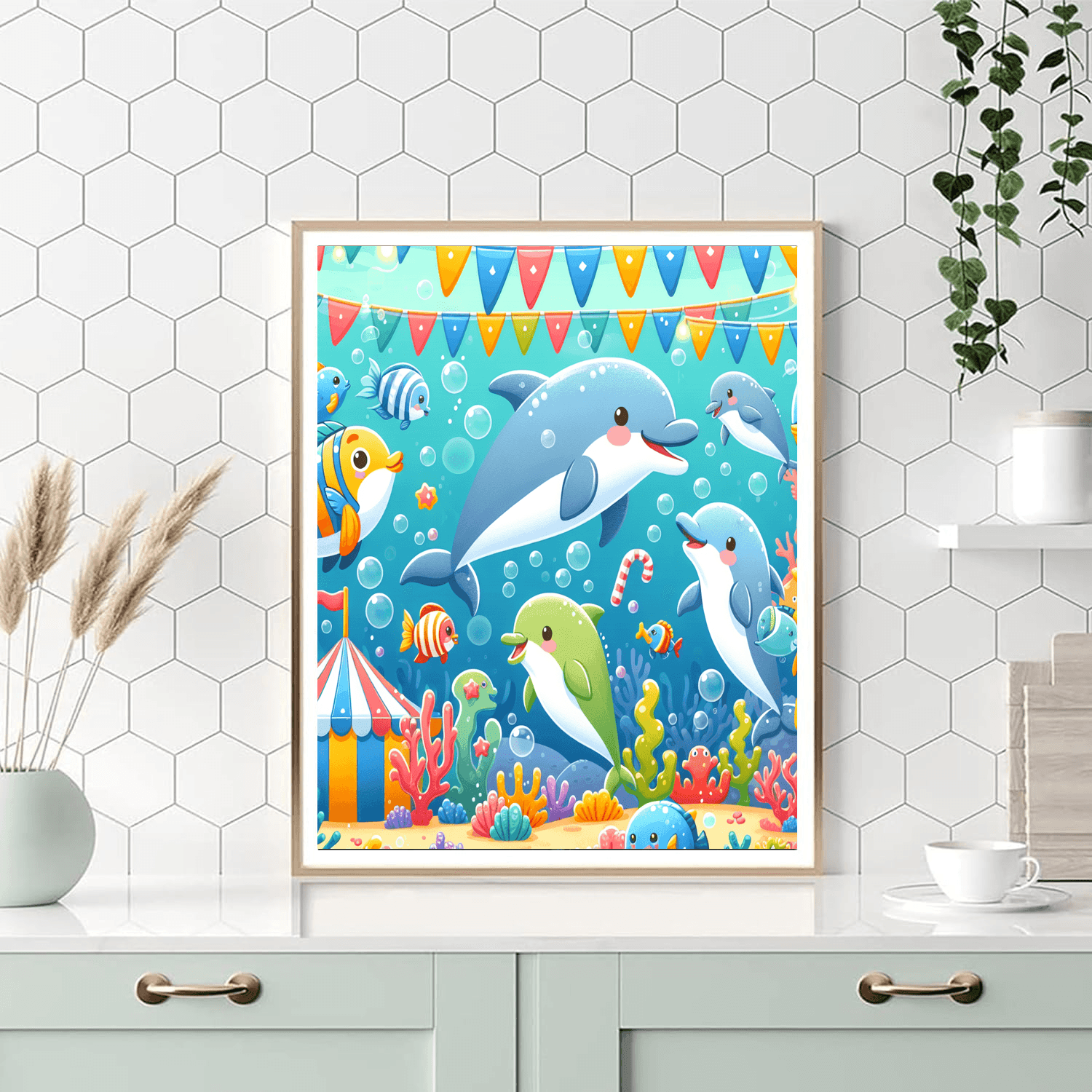 Undersea Carnival Number Painting