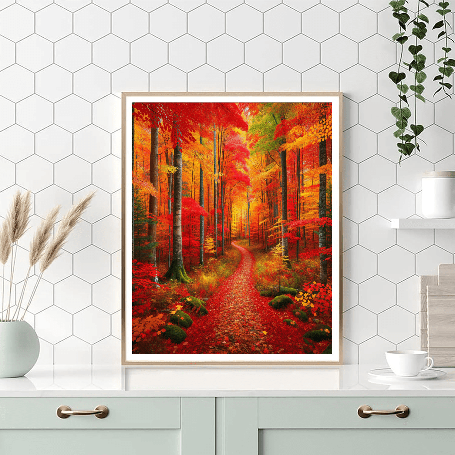 Glorious Autumn Path Paint By Numbers