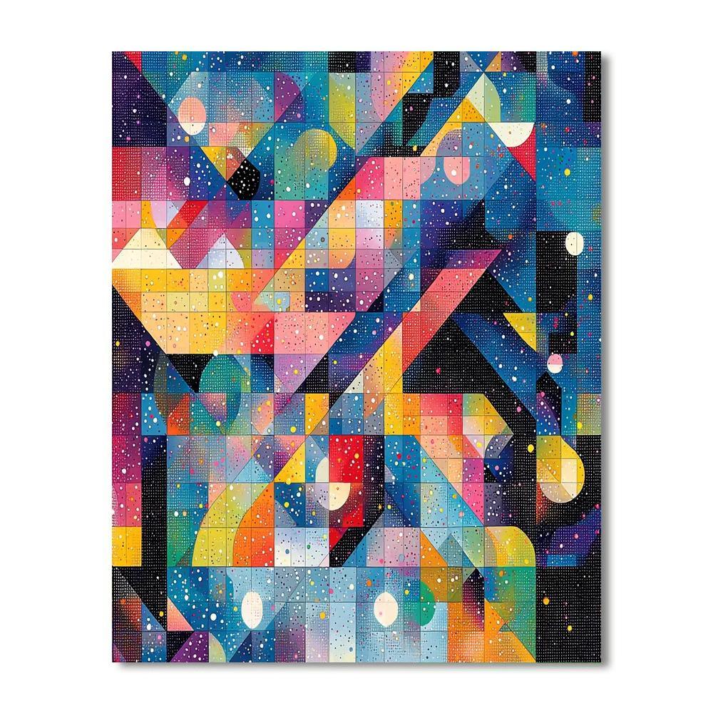 Georges Seurat Inspired Whimsical Geometric Patterns  Paint By Numbers Kits