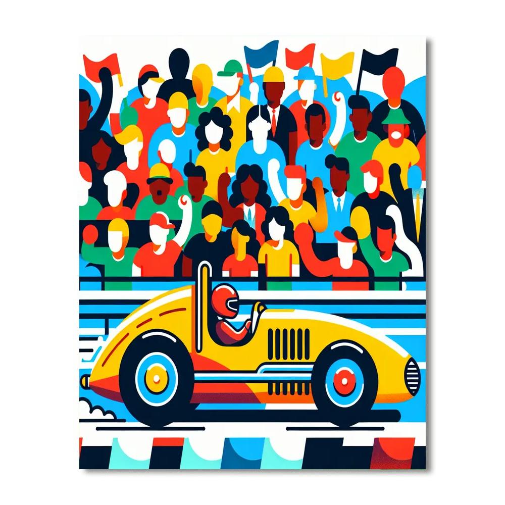 Race Car Championship Painting By Numbers Kit