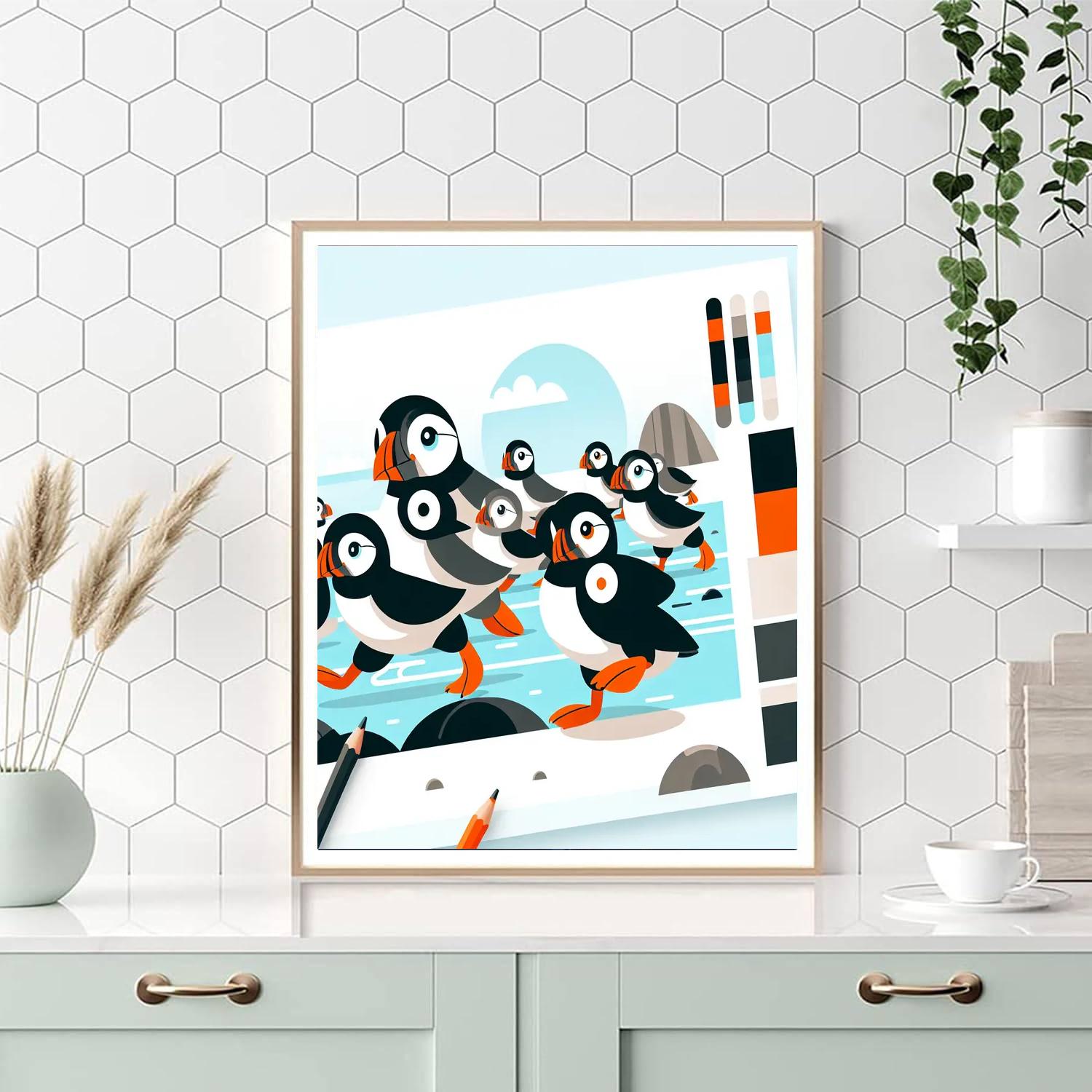 Puffin's Coastal Expedition Paint By Numbers Kits