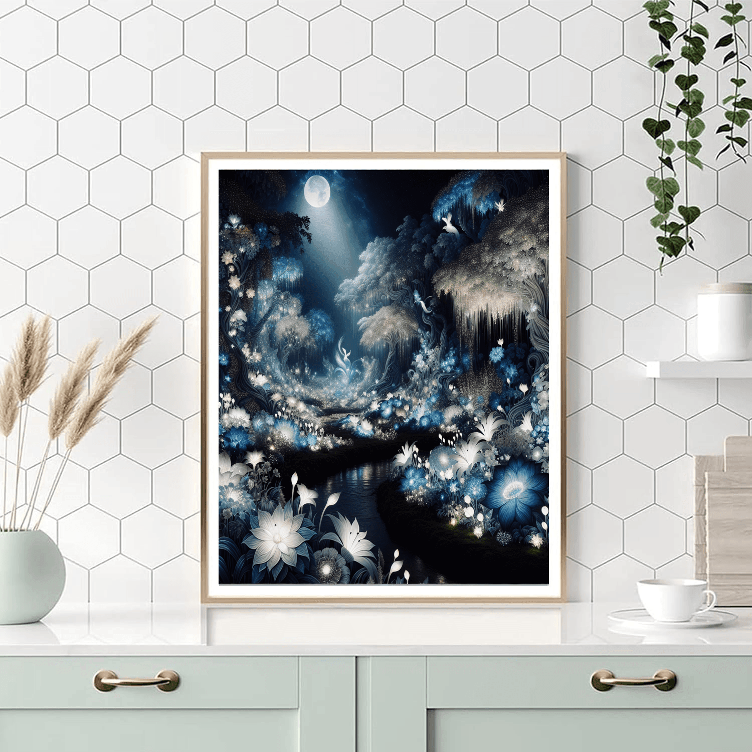 Mystic Night Garden Number Painting