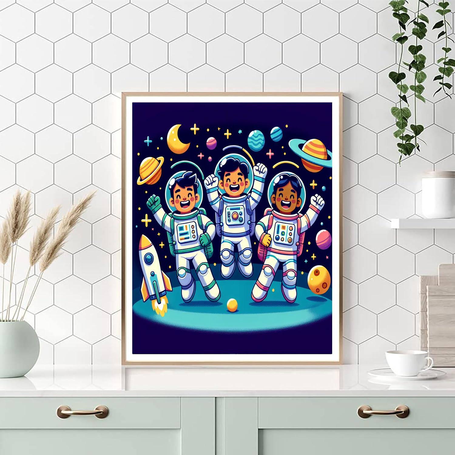 Daring Space Mission Paint By Numbers
