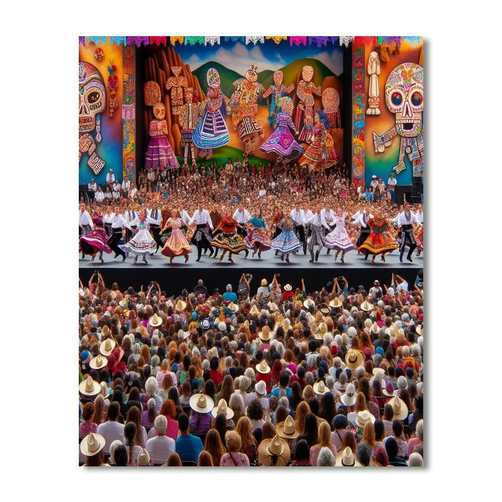 The Guelaguetza Festival Number Painting