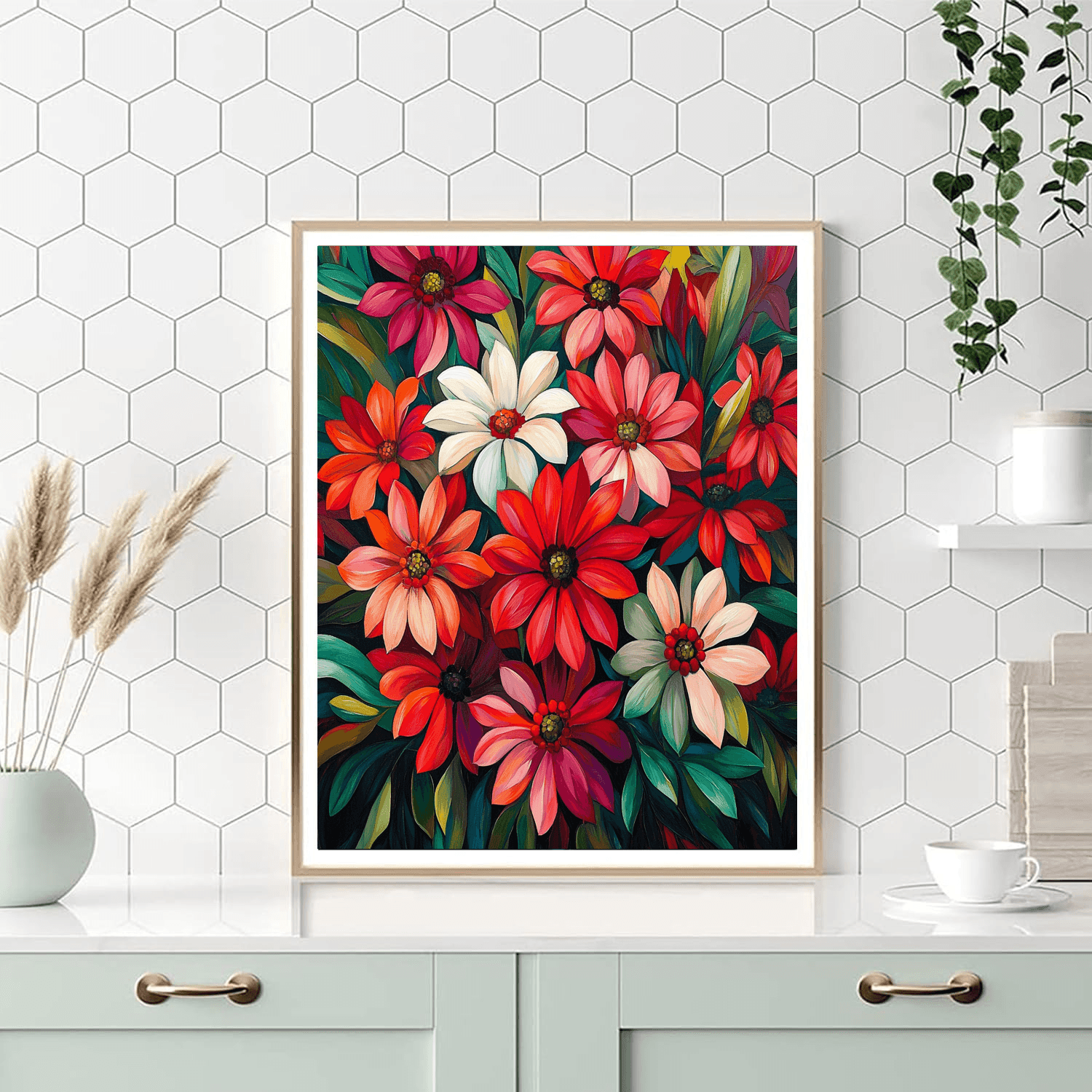 Georgia O'Keeffe Inspired Summer Blossoms  Painting By Numbers Kit