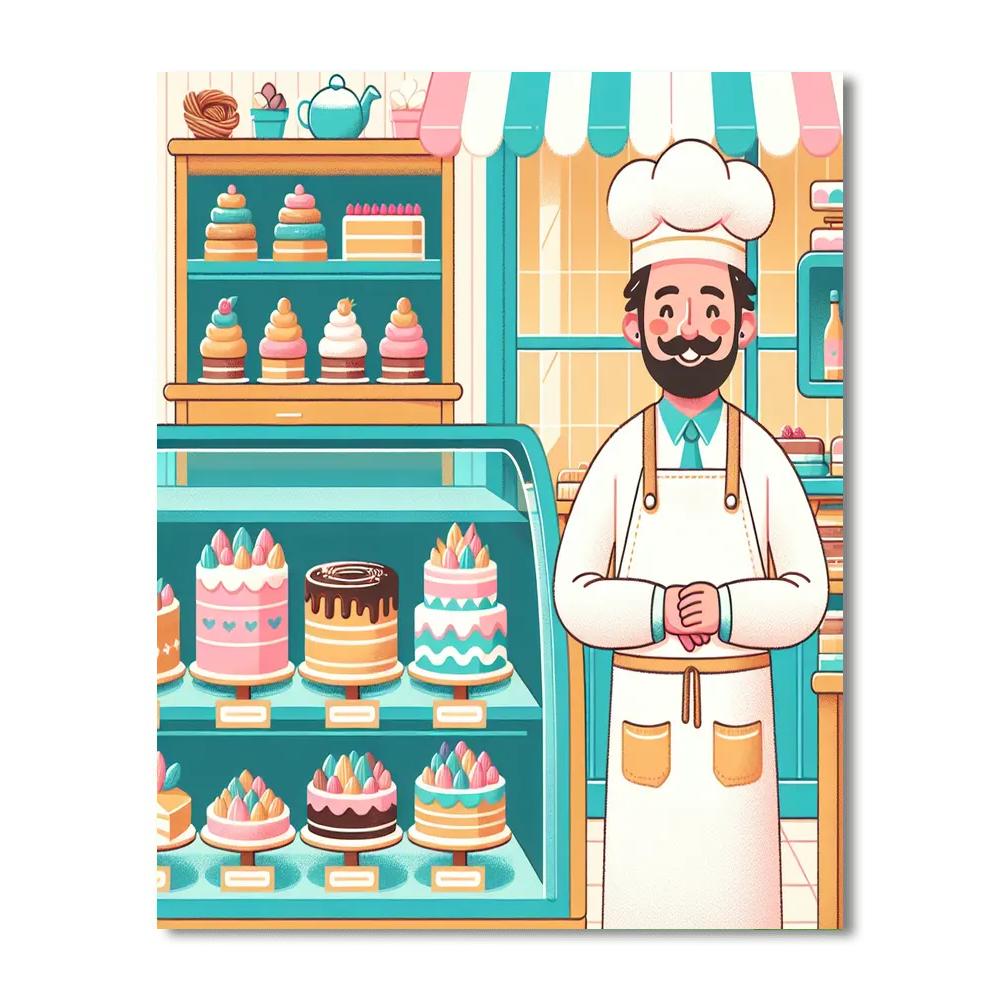 Petite Patisserie Painting Number Kit