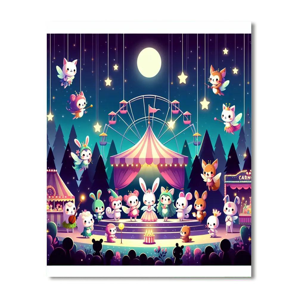 Enchanted Creature Carnival Numbered Painting Kits