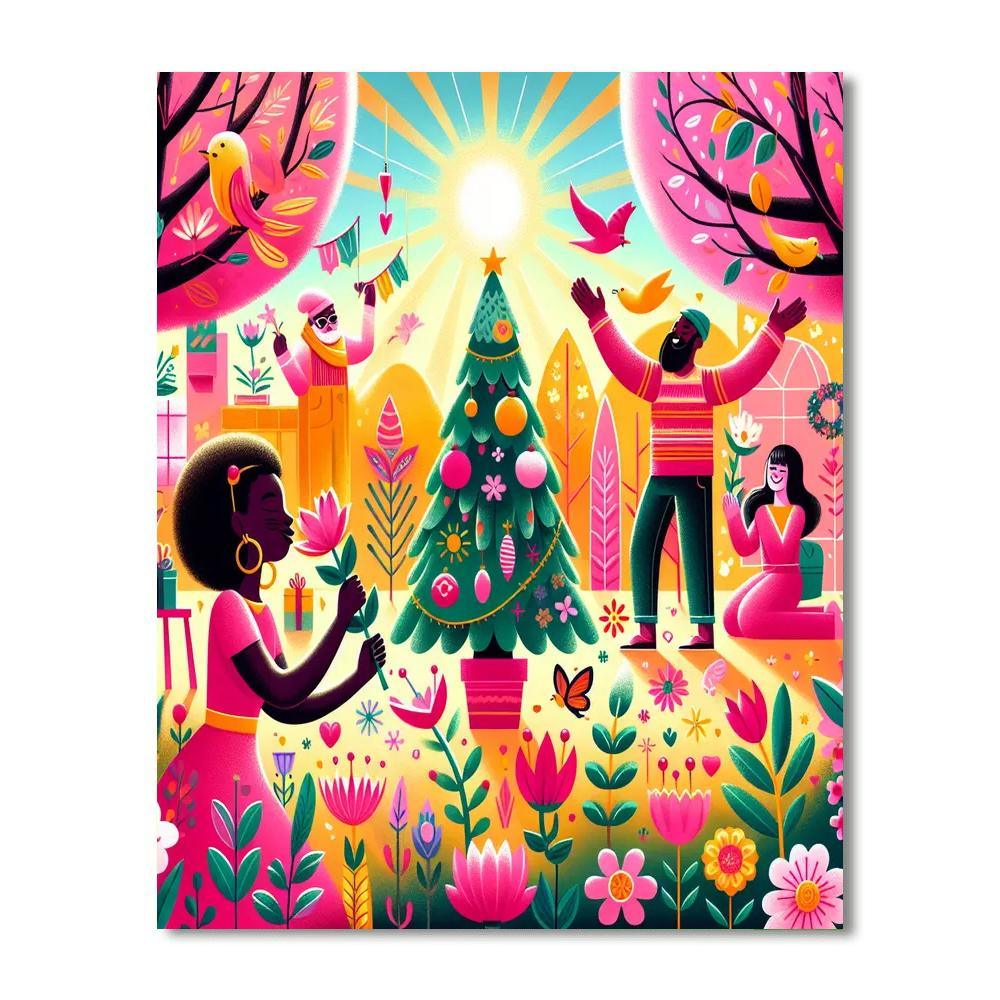 Joyous Spring Celebration Painting By Numbers Kit
