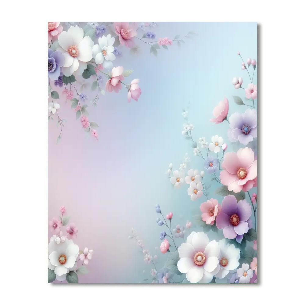 Ethereal Floral Whispers Numbered Painting Kits