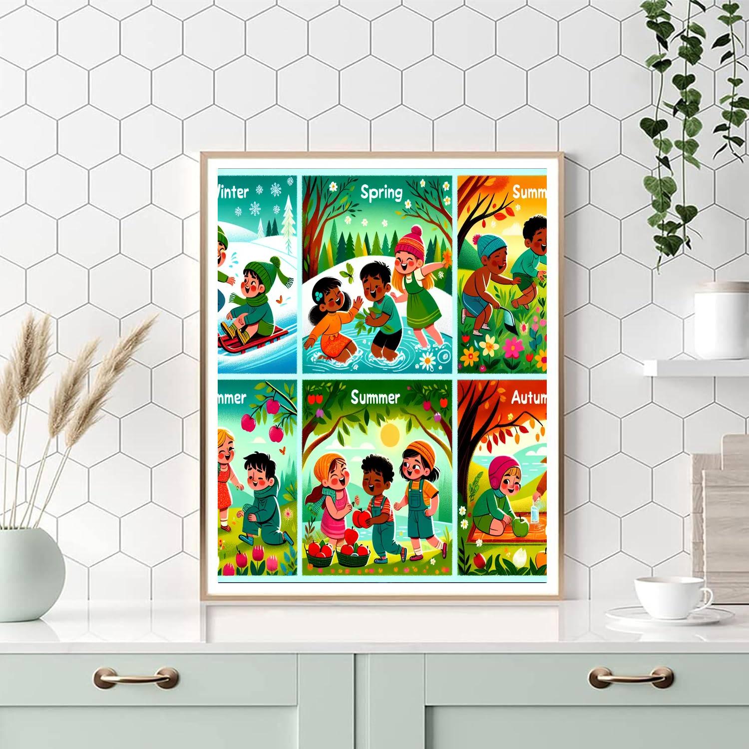 Vibrant Seasons Celebration Painting By Numbers Kit