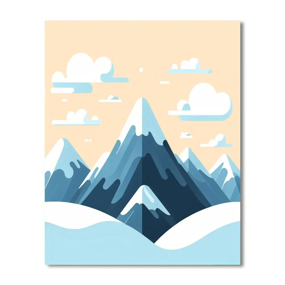 Magical Mountain Vista Paint By Color