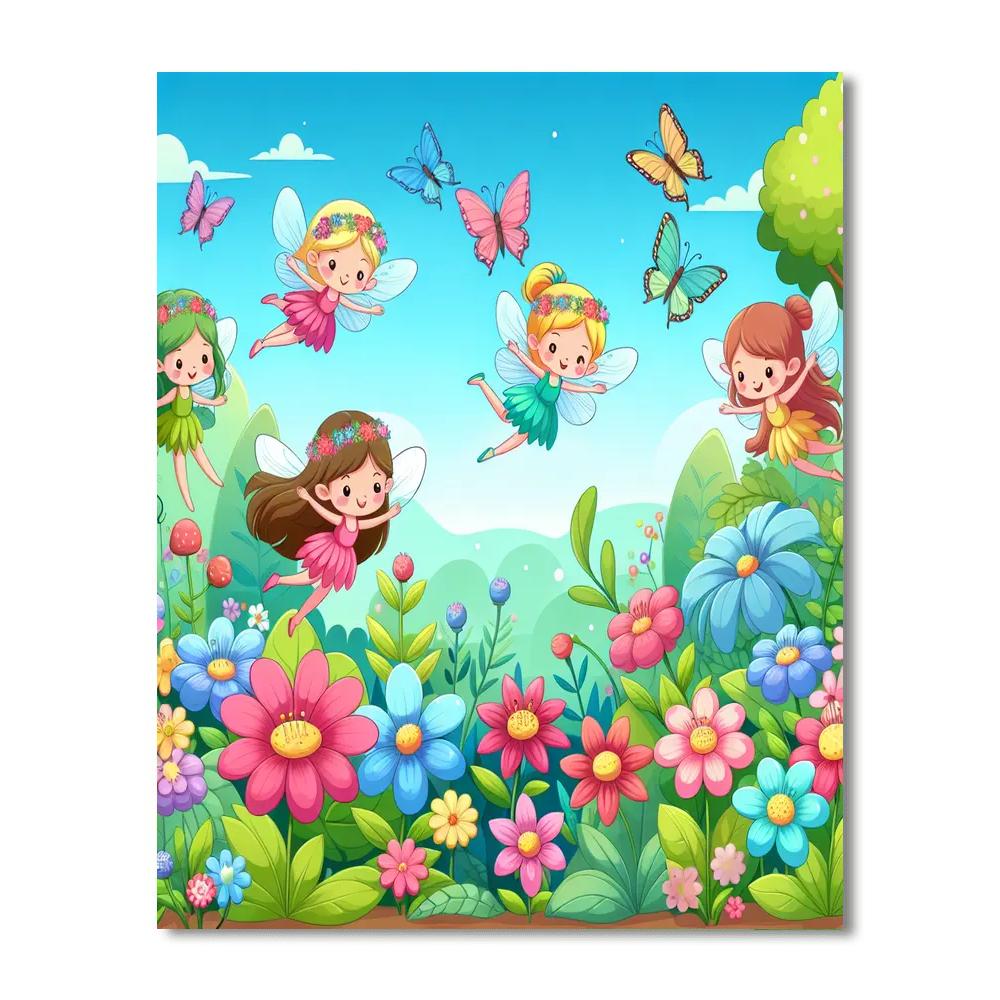 Garden Fairy Tales DIY Paint By Numbers