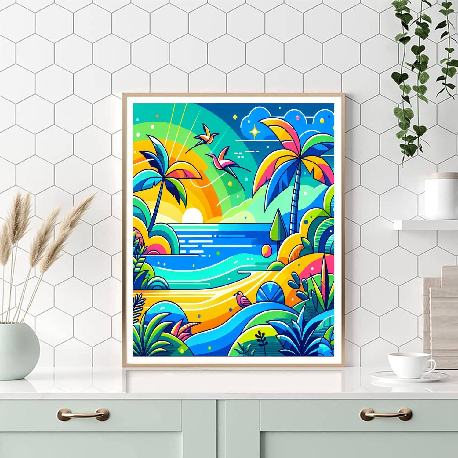 Tropical Paradise Quest Paint By Number