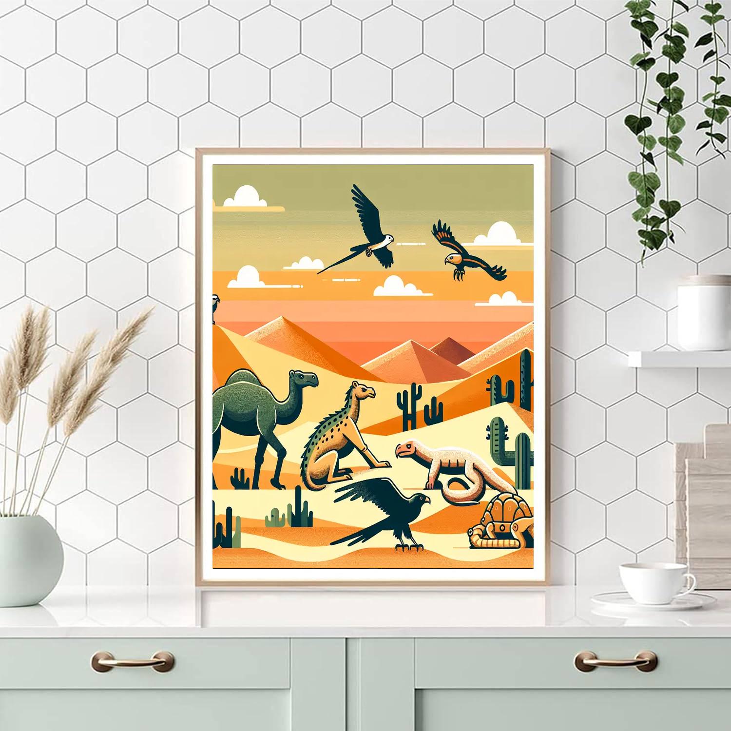 Desert Safari Trek Paint By Numbers