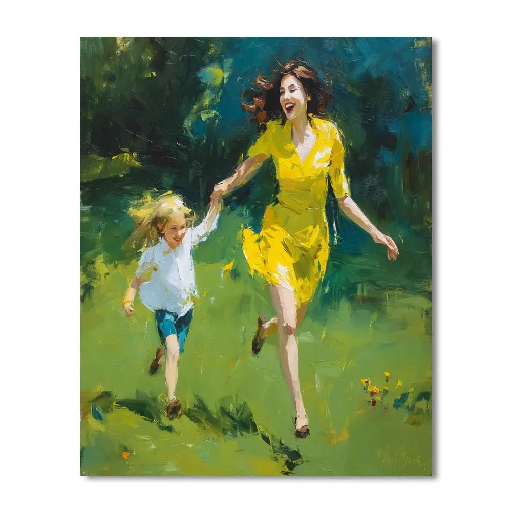 Joyful Moments With Mom Painting Number Kit