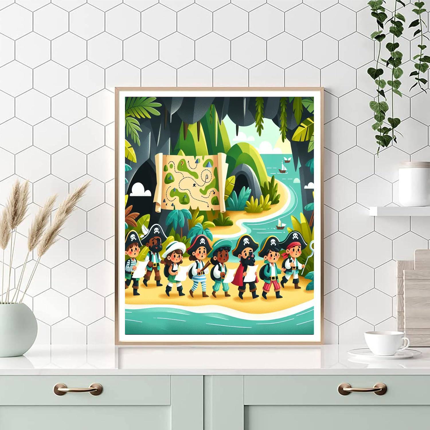 Pirate Adventure Island Paint By Numbers