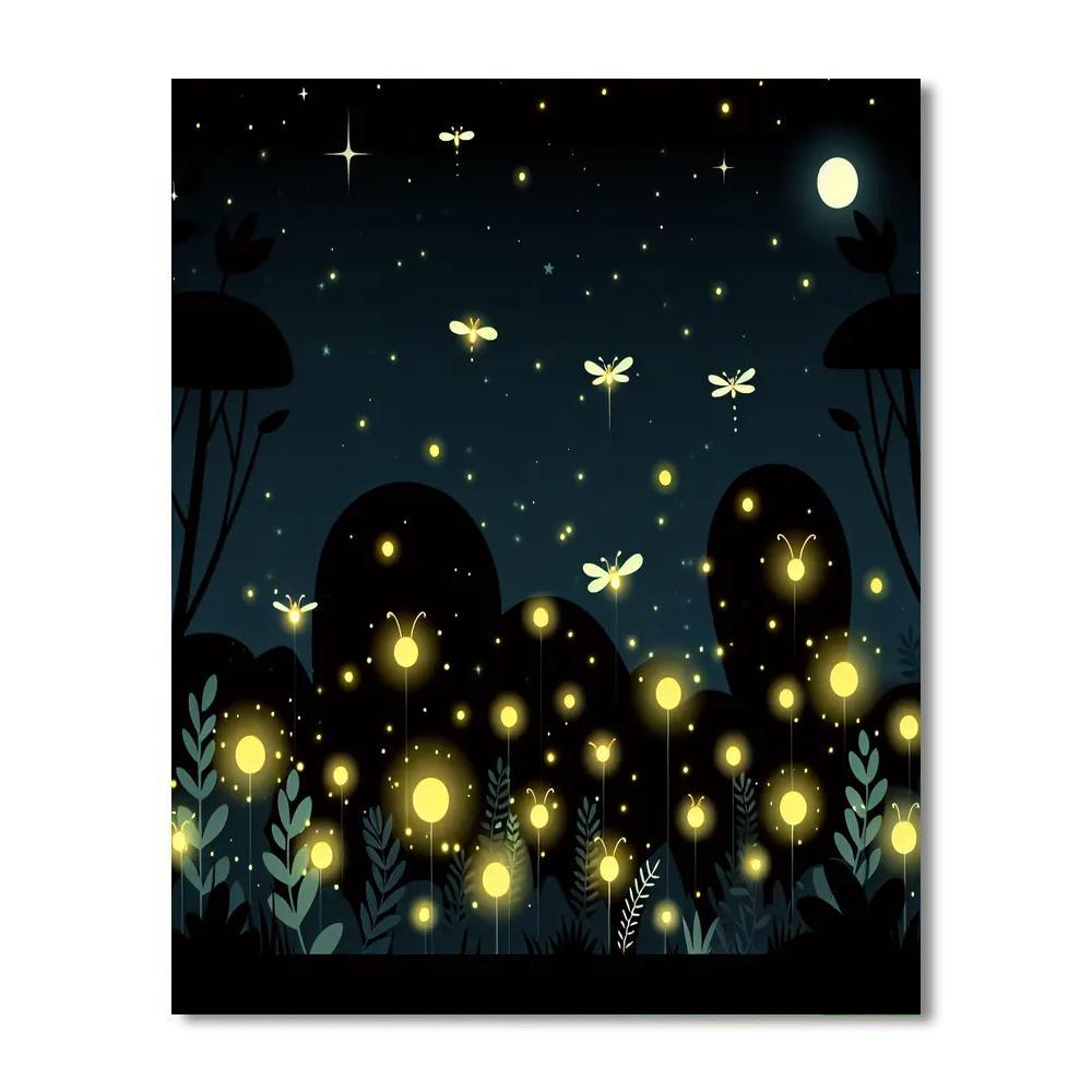 Festive Firefly Frolic Numbered Painting Kits