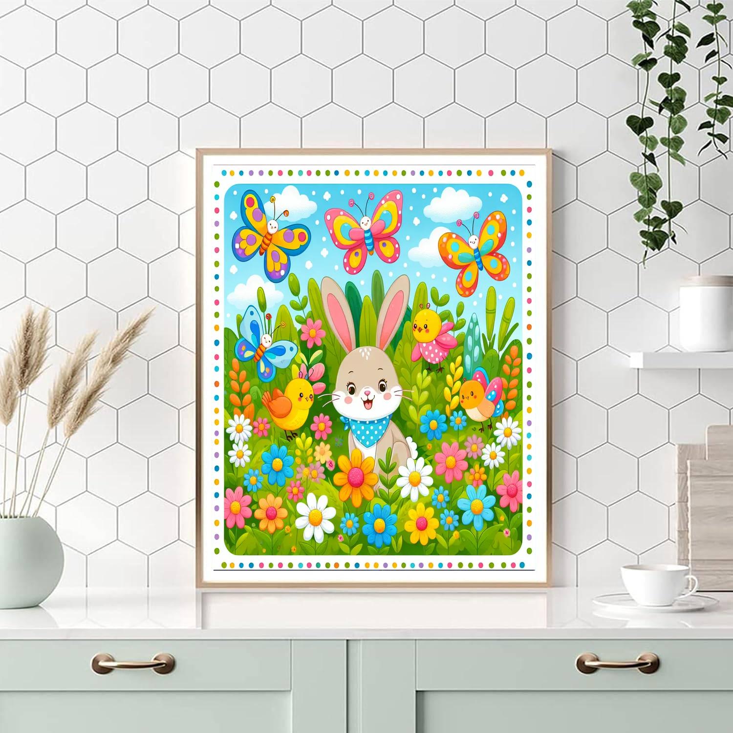 Cute Animal Garden Paint By Numbers