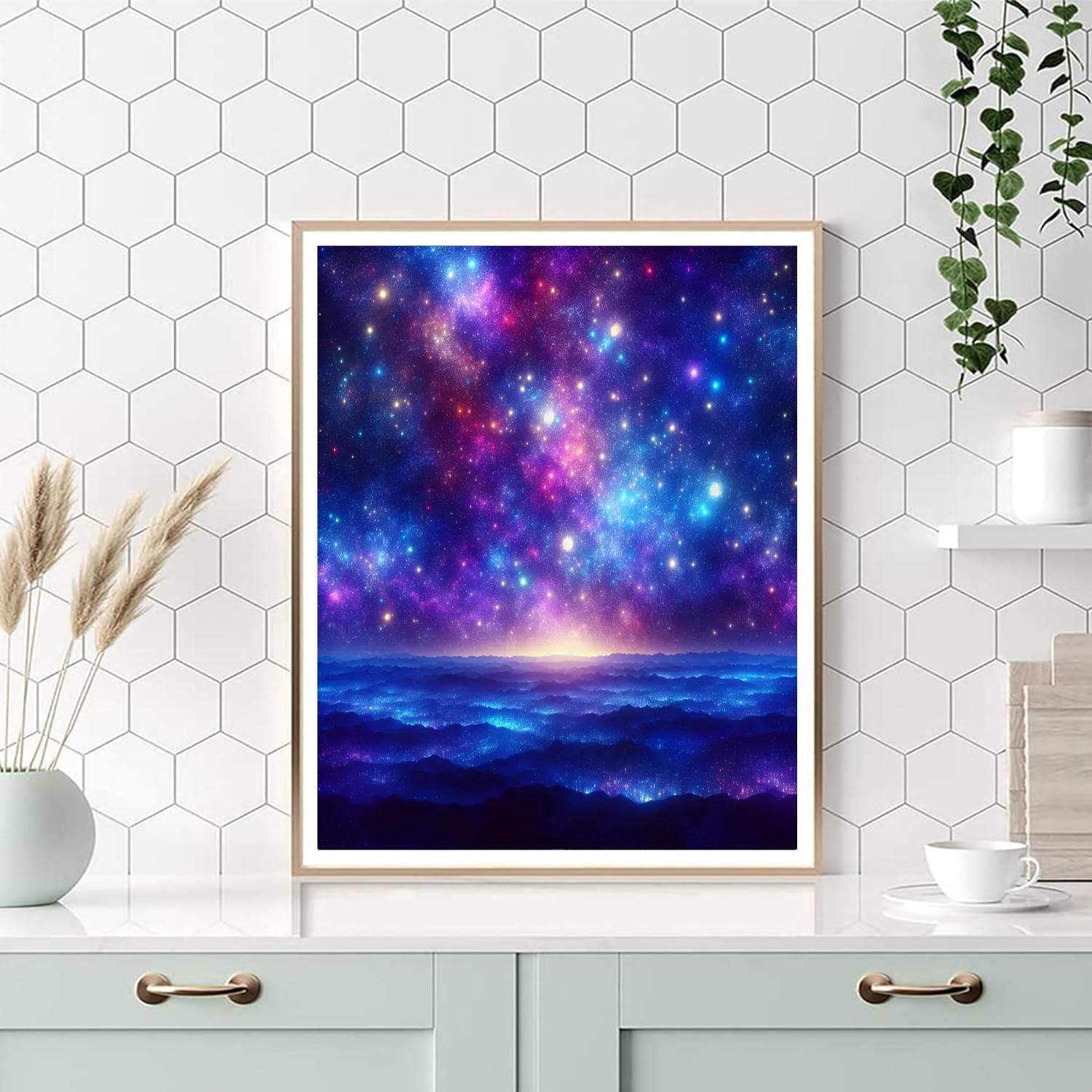 Luminous Night Skies Number Painting