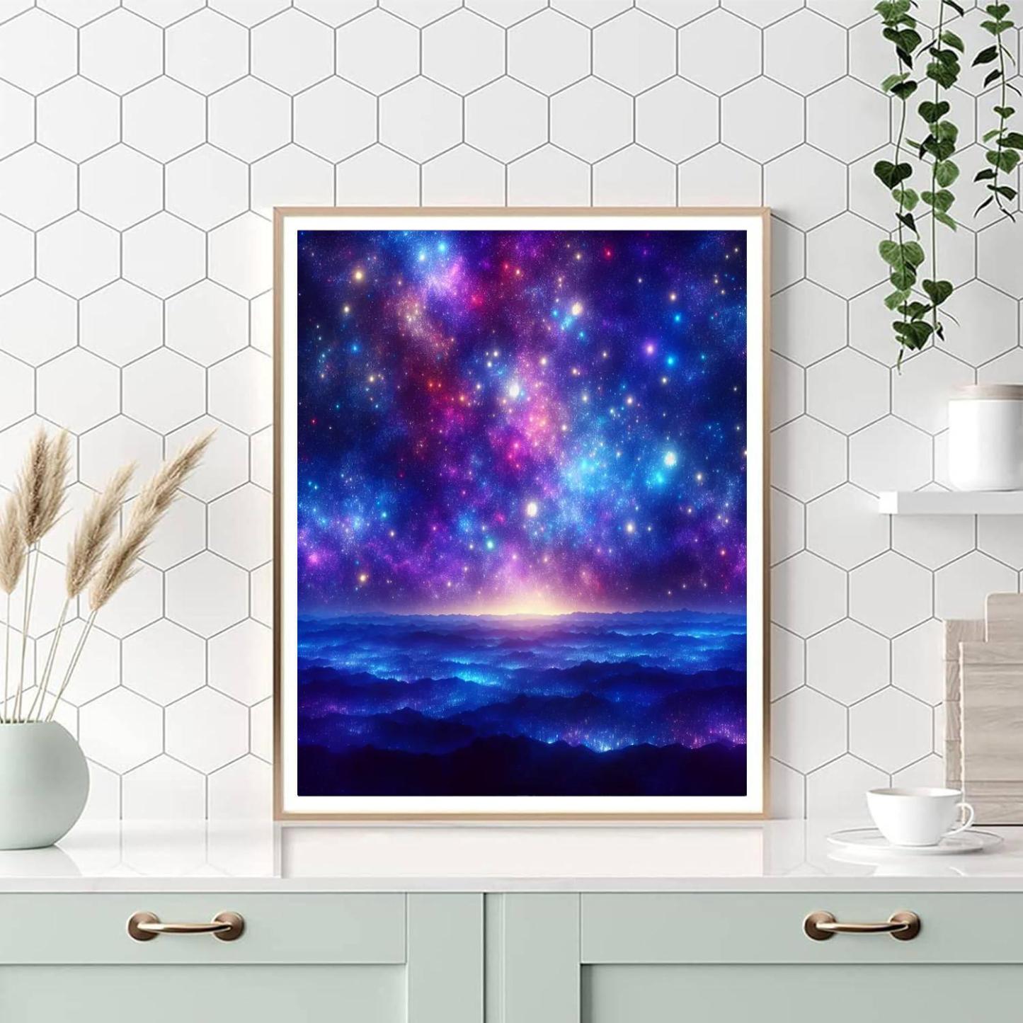 Luminous Night Skies Number Painting