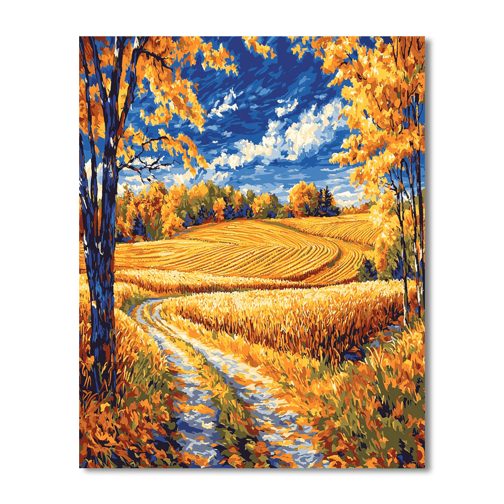 Vincent Van Gogh Inspired Harvest Fields  Paint By Number