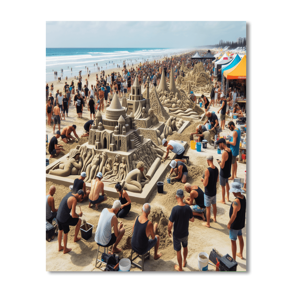 Sandfest - Usa Number Painting