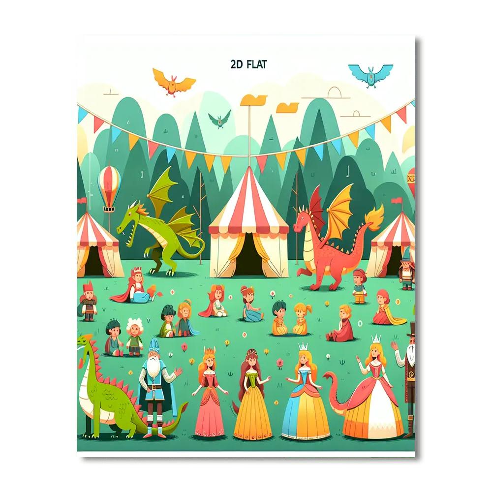 Fairytale Festival Painting Number Kit