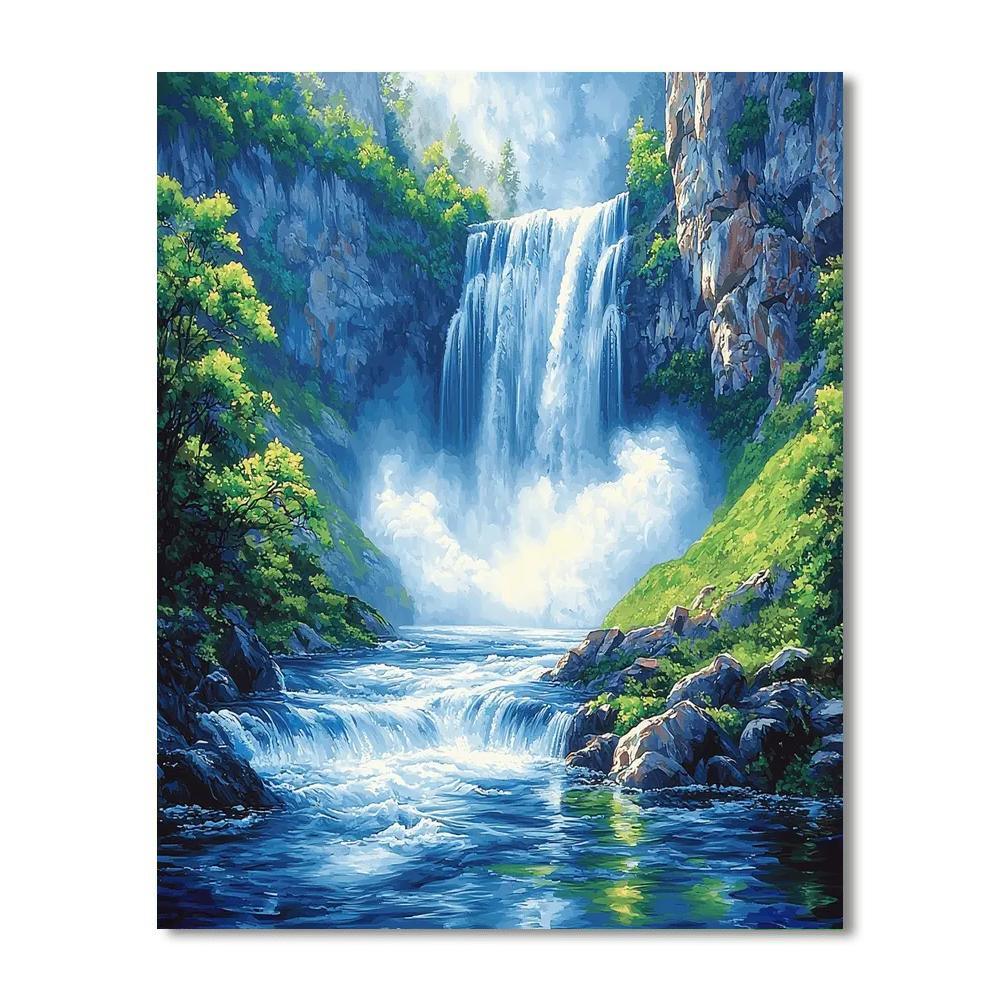 Victoria Falls - Zimbabwe Painting Number Kit