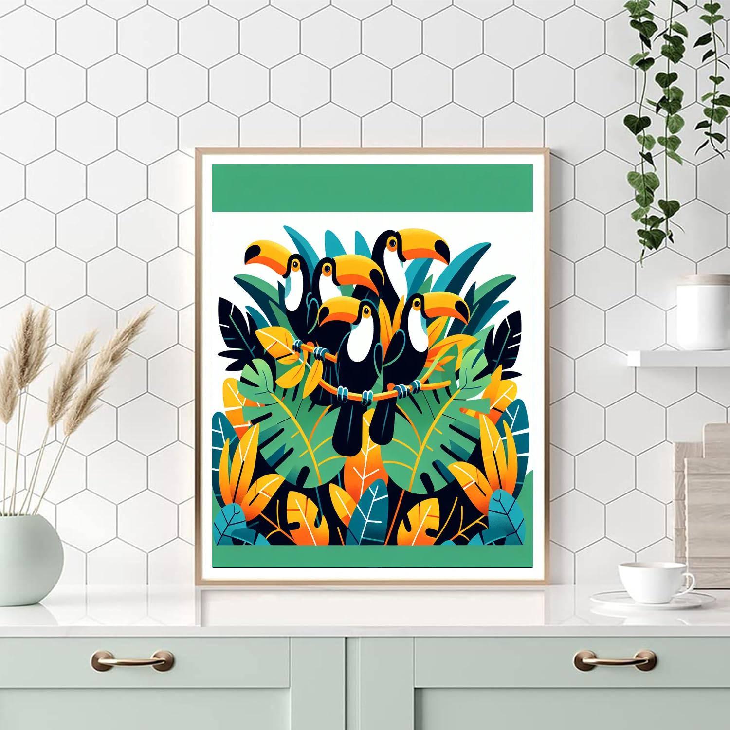 Tropical Toucan Tunes Paint By Color