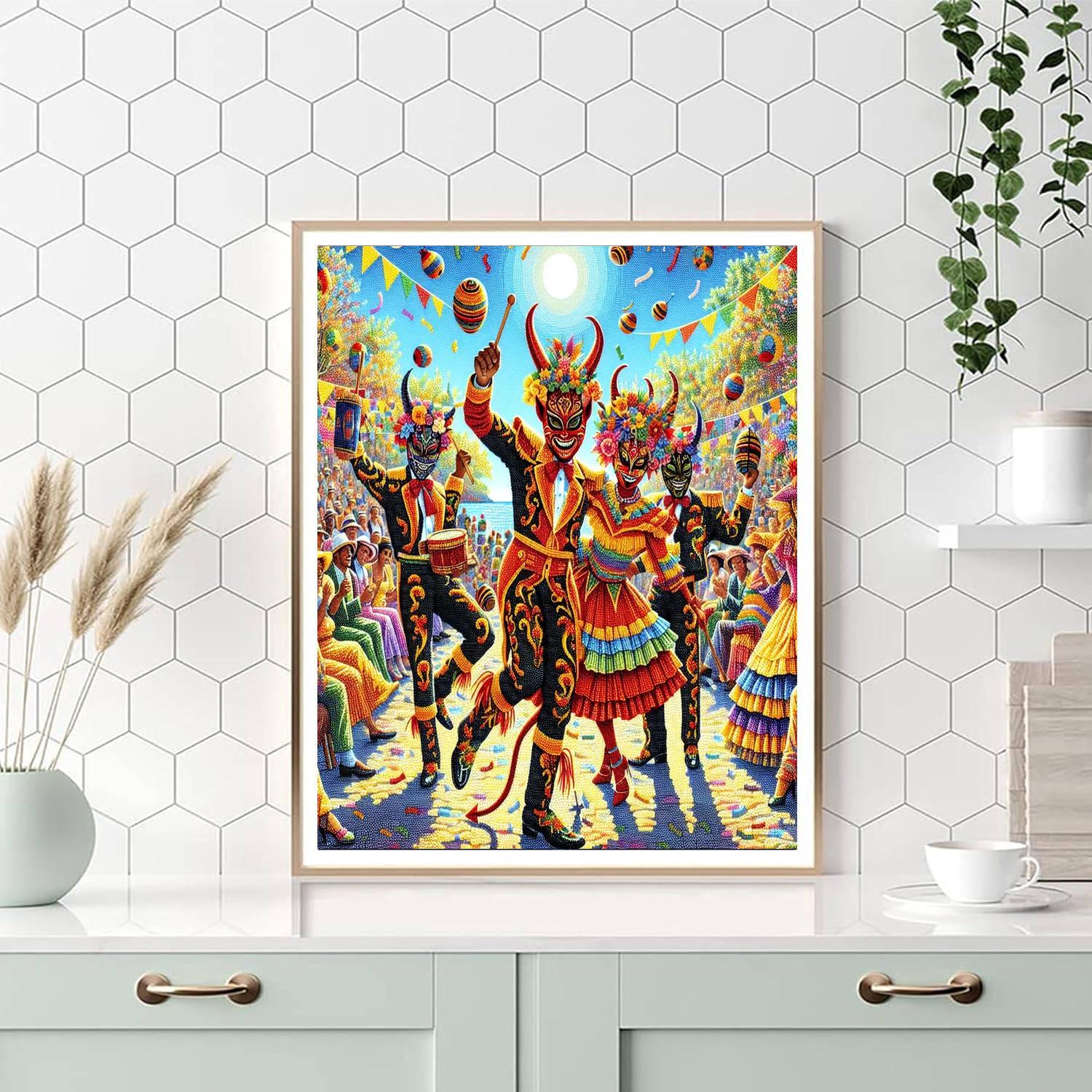 Diablos De Yare Festival - Venezuela DIY Paint By Numbers