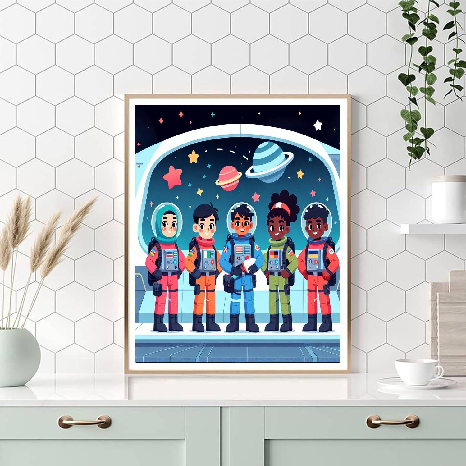 Galactic Rescue Rangers Number Painting