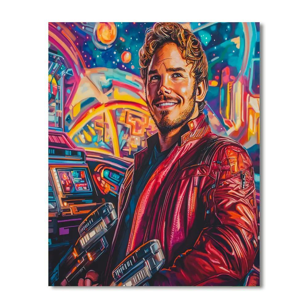 Chris Pratt: Guardians Of The Galactic Charm Numbered Painting Kits