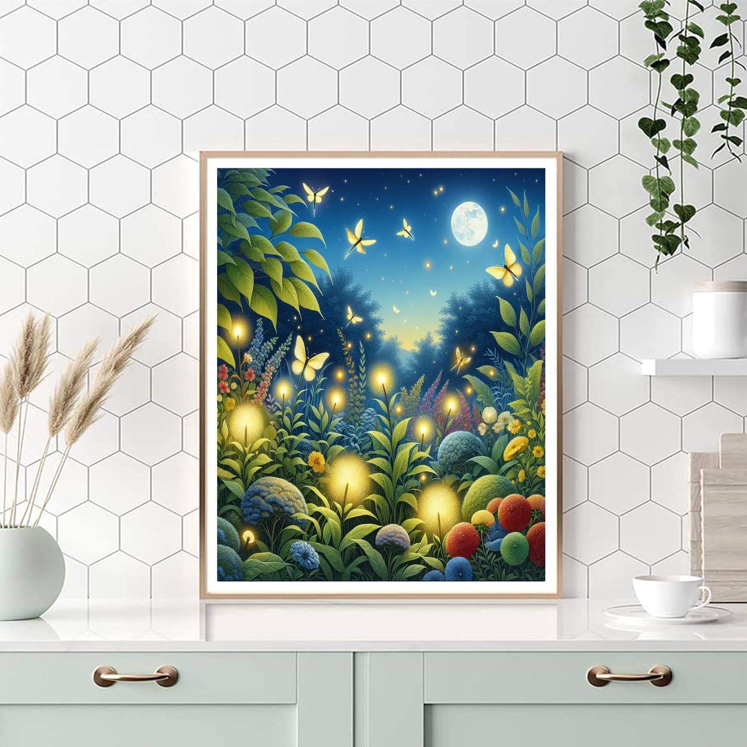 Glimmering Fireflies Paint By Numbers Kits