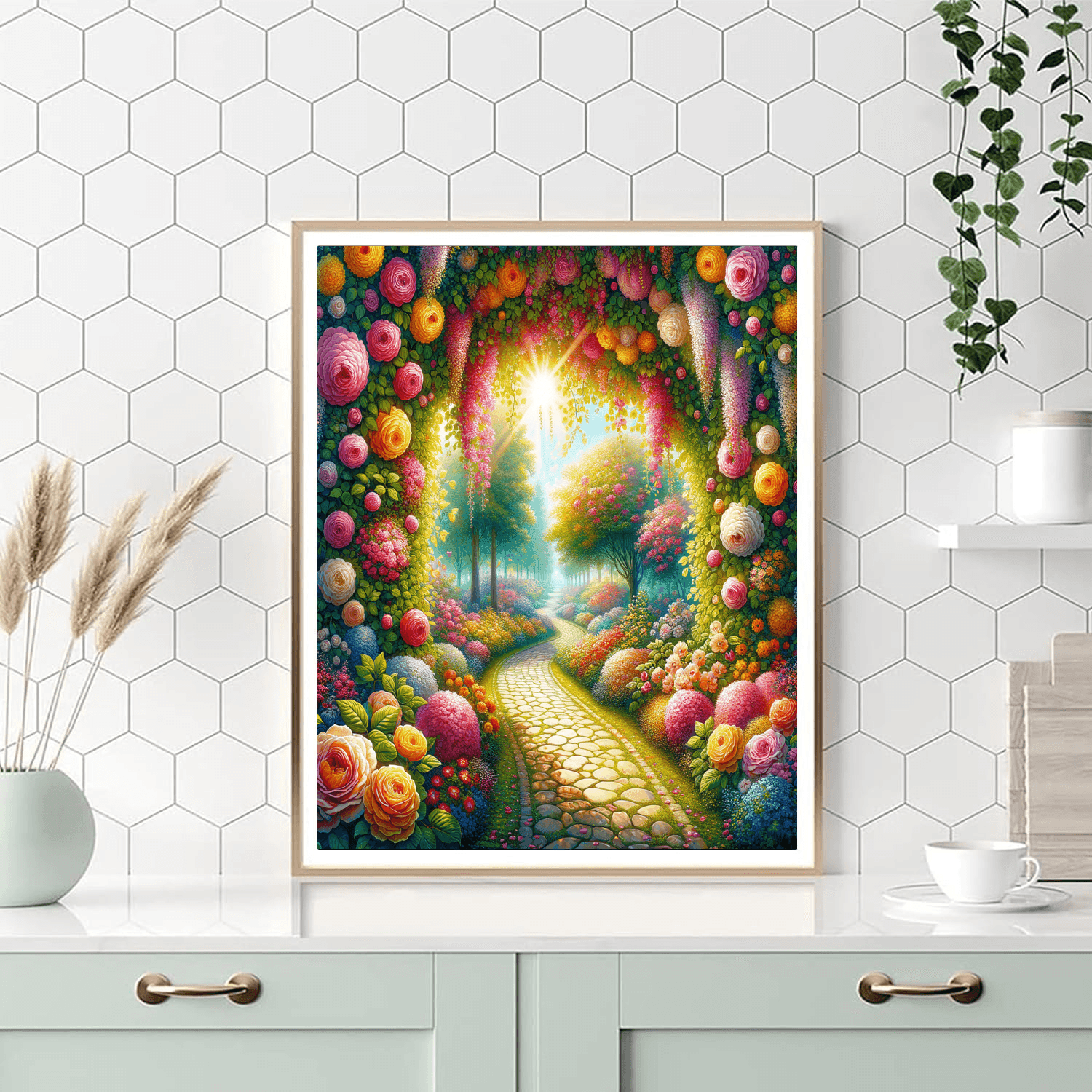 Mystical Garden Pathway Paint By Color