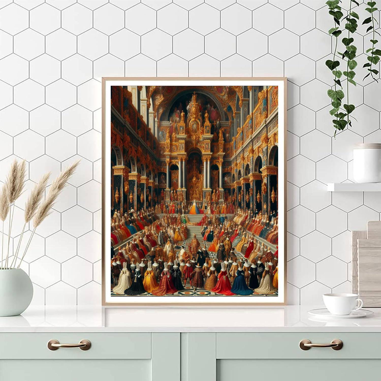 Renaissance Court Gathering Paint By Number