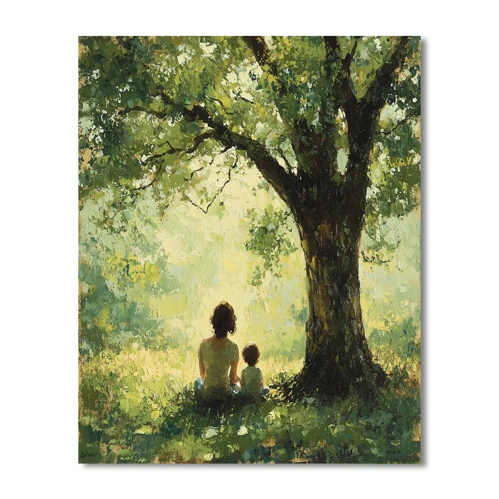 Under The Big Oak Tree Paint By Color