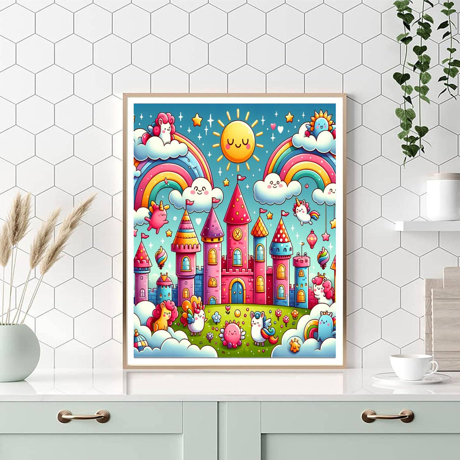 Charming Cloud Kingdom Paint By Number