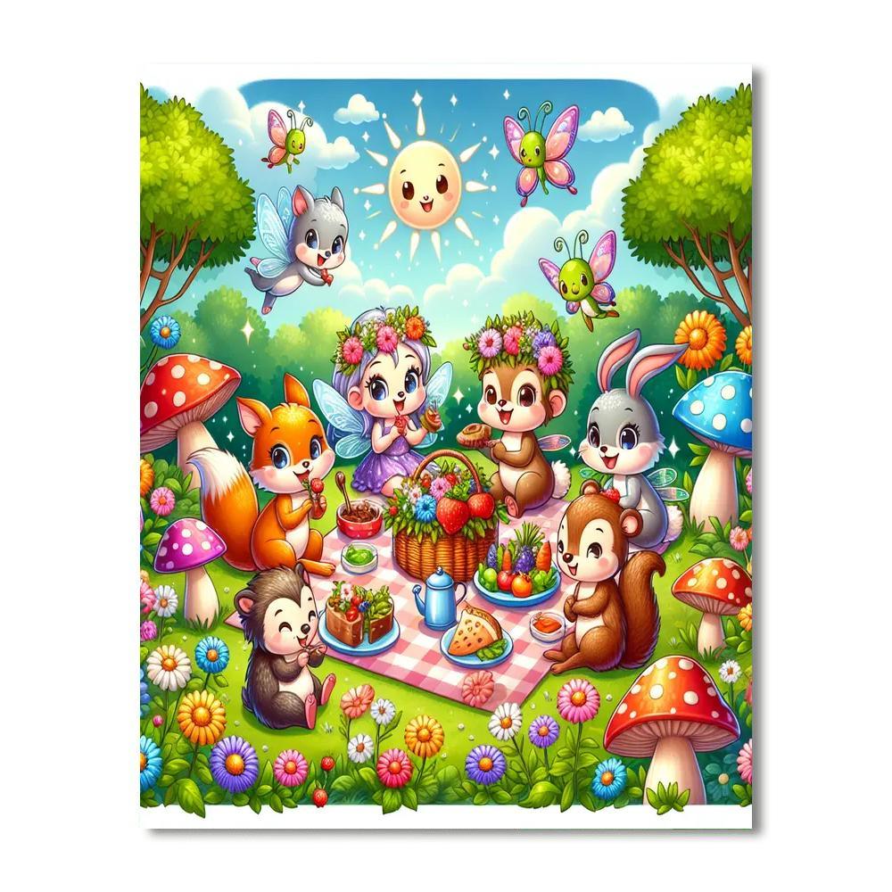 Charming Fairy Tale Picnic Paint By Number