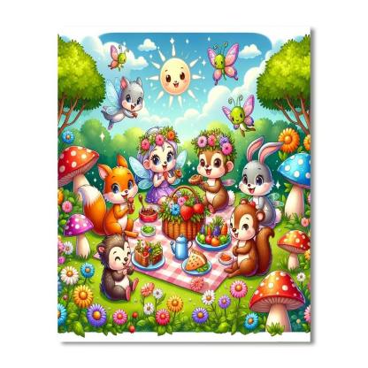 Charming Fairy Tale Picnic Paint By Number