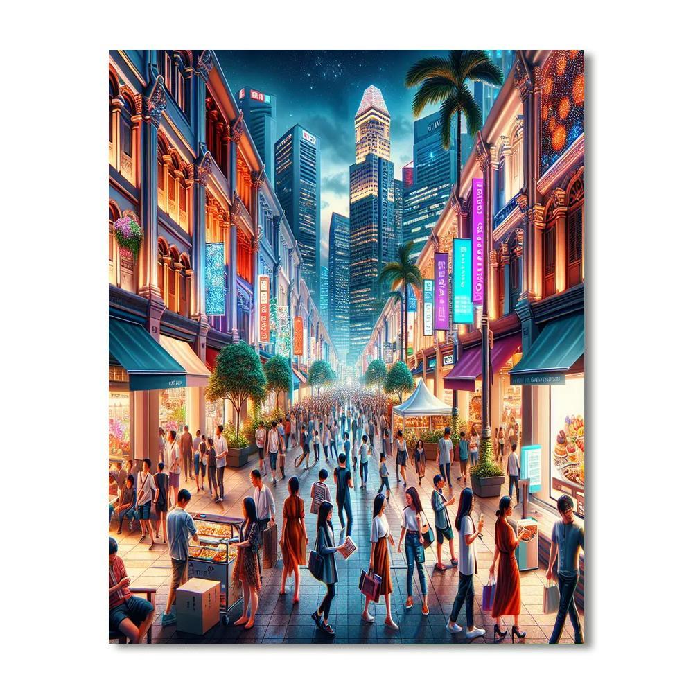 The Great Singapore Sale - Singapore Paint By Numbers Art