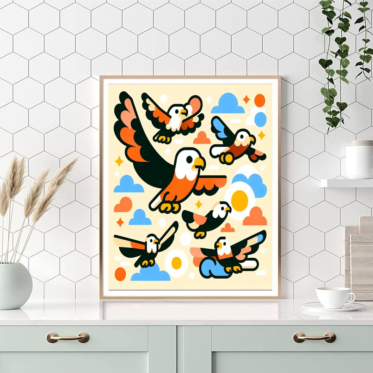 Eagle's Sky-high Adventure Paint By Numbers