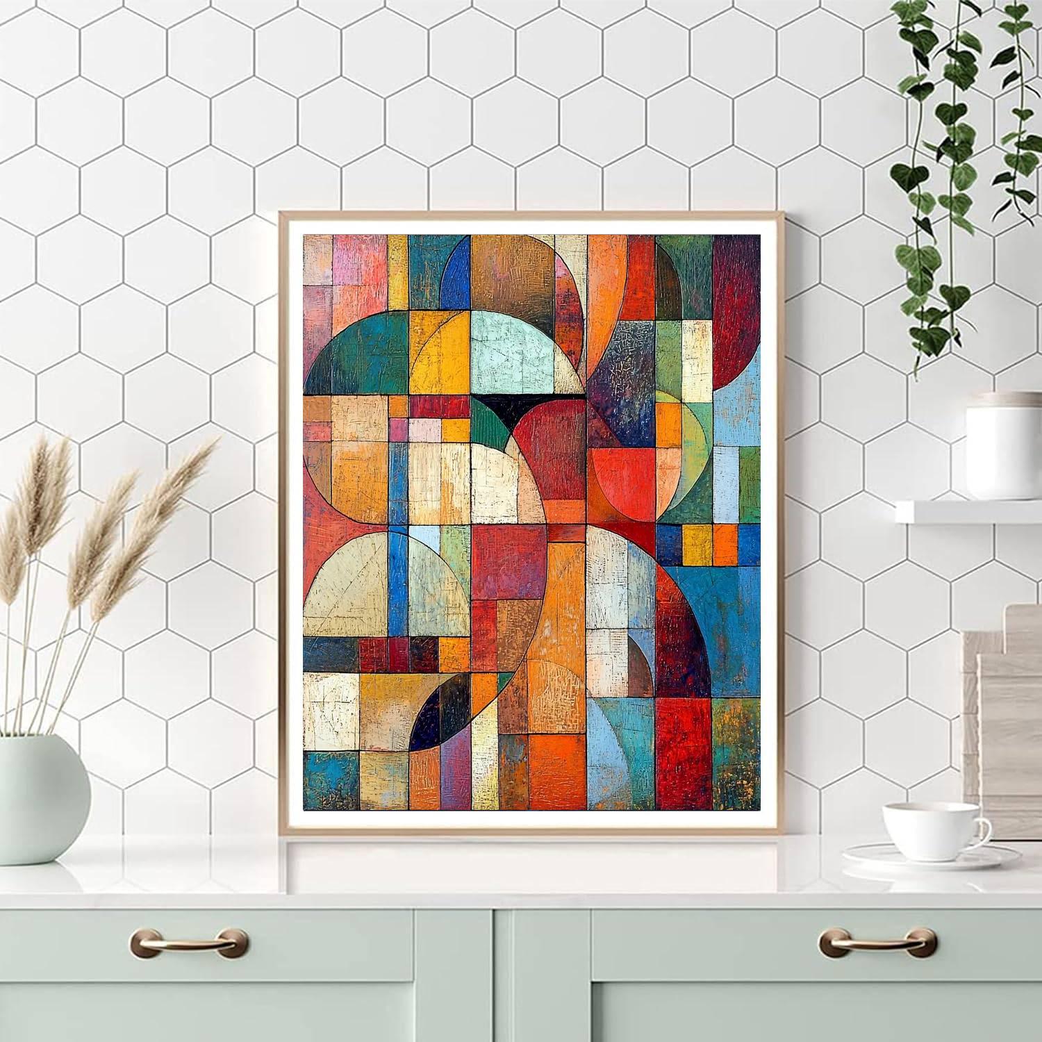 Paul Klee Inspired Whimsical Structures  Paint By Number