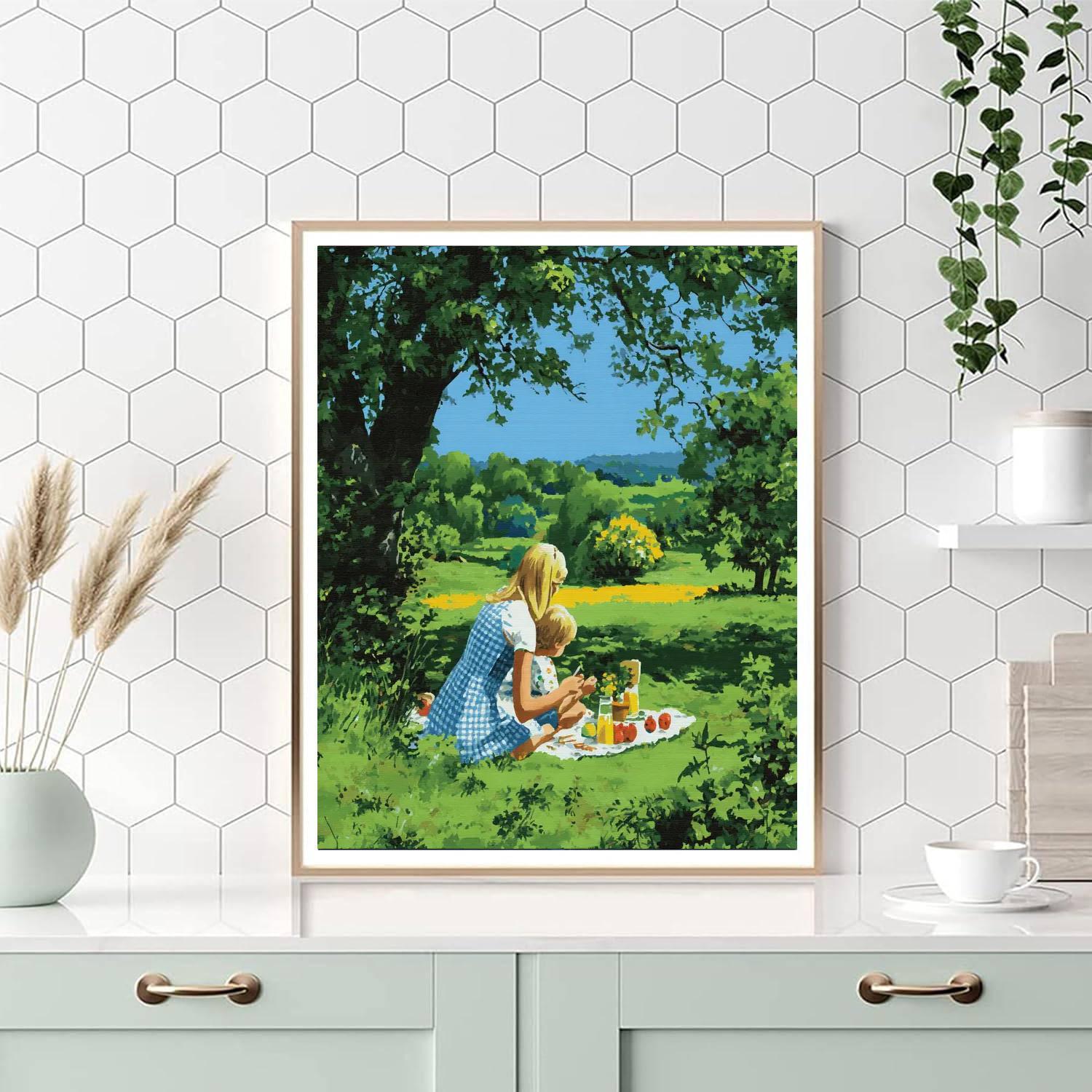 Picnic In Paradise Paint By Color