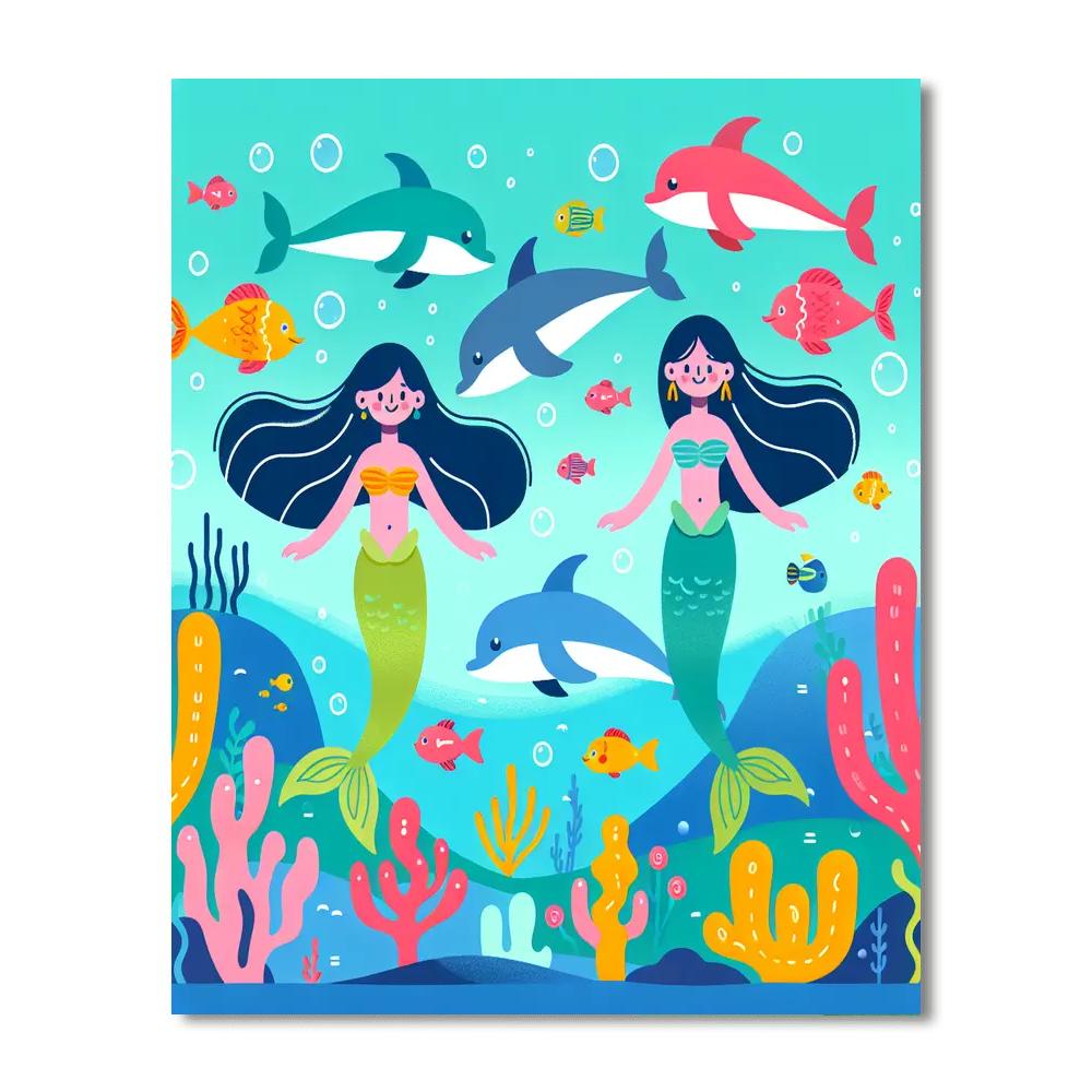 Seaside Mermaid Escapade DIY Paint By Numbers