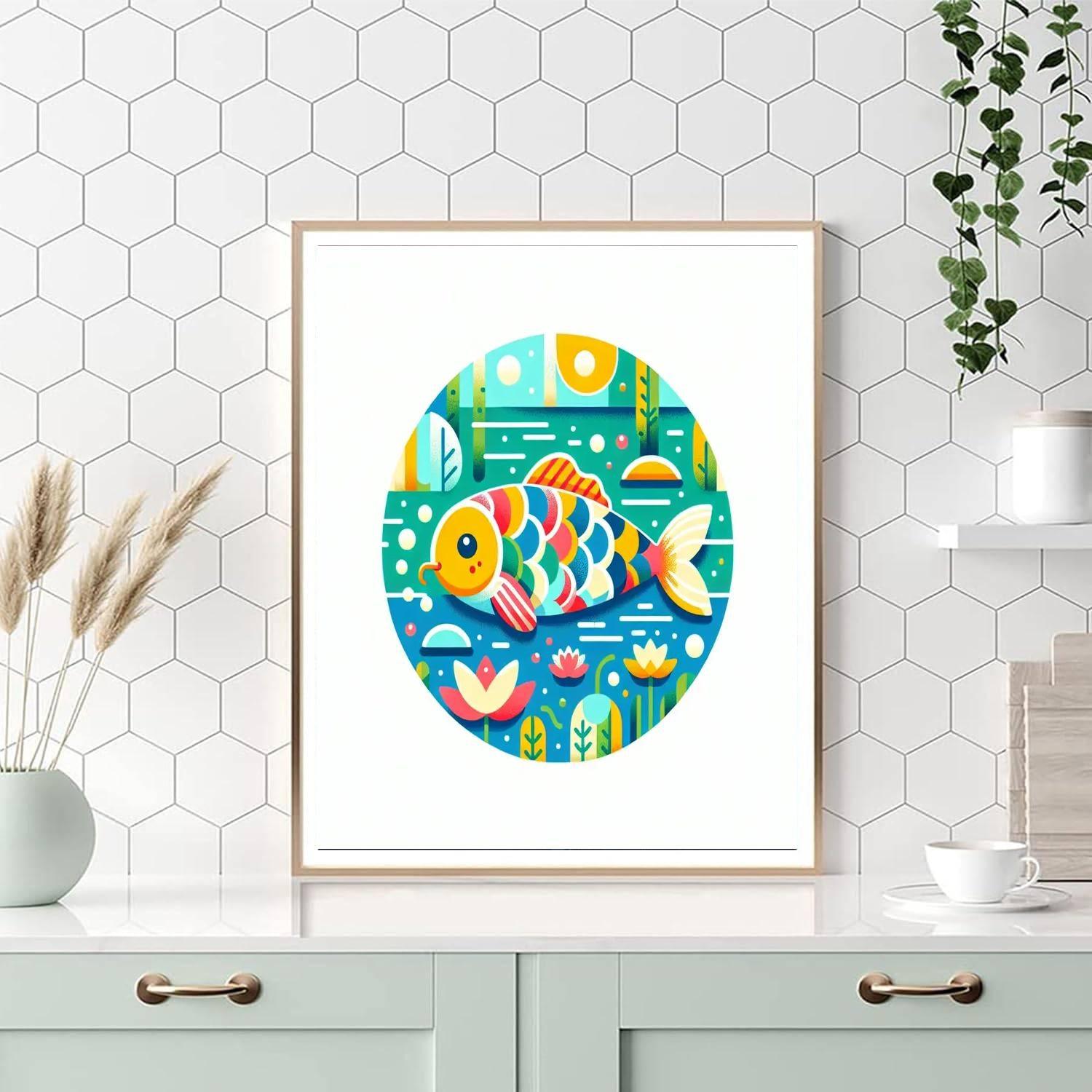 Colorful Koi Fish Paint By Numbers