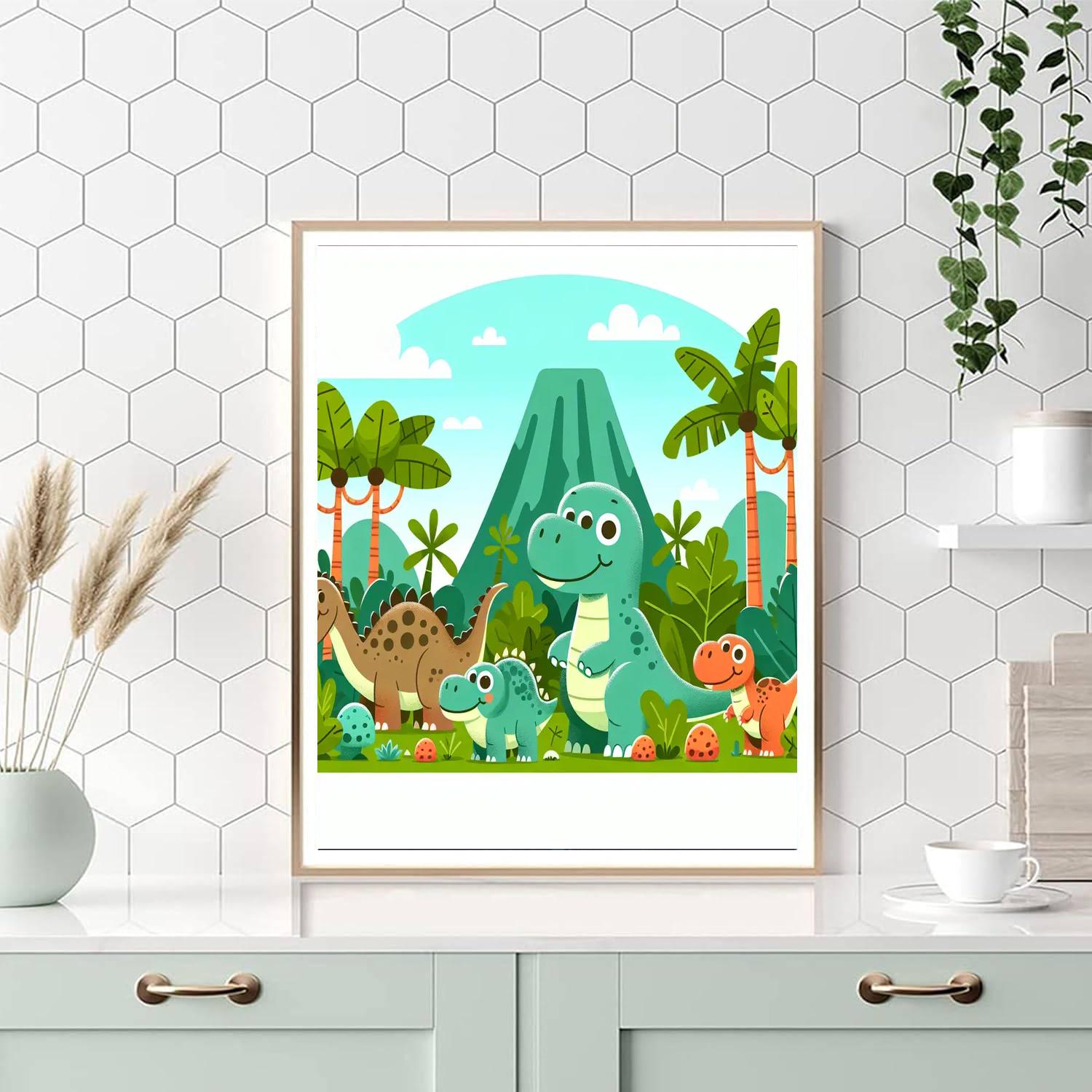 Dinosaur Explorers Club Painting By Numbers Kit